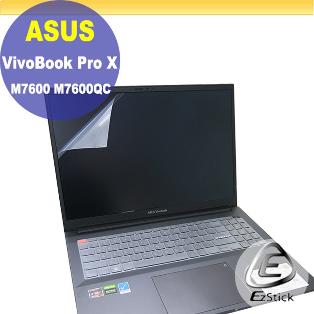 ASUS VivoBook Pro X M7600 M7600QC 靜電式筆電LCD液晶螢幕貼 16吋寬 螢幕貼