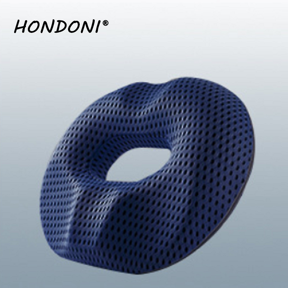 HONDONI 新款4D美臀記憶坐墊 痔瘡減壓抒壓坐墊 (透氣寶藍)