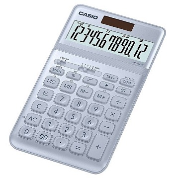 【CASIO】12位元璀璨晶耀桌上型計算機-空靈藍 (JW-200SC-BU)