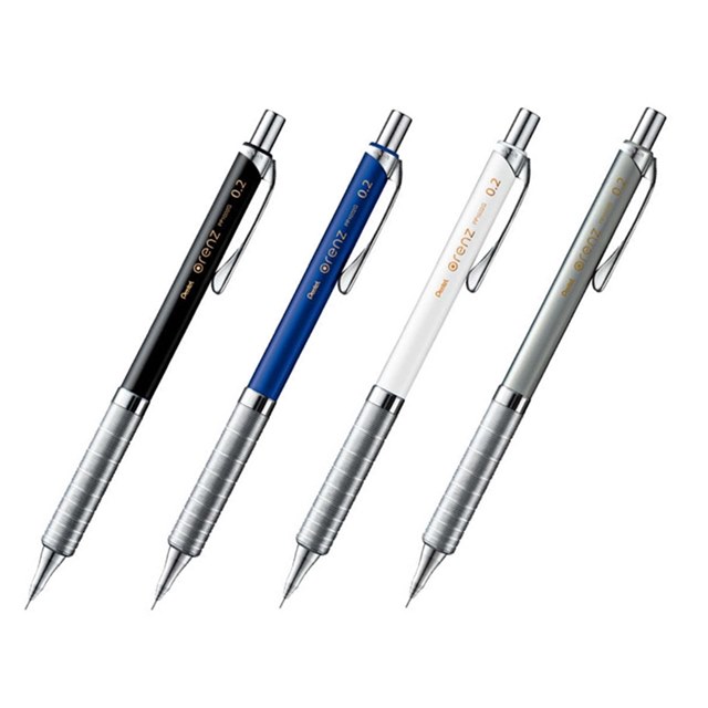 日本飛龍Pentel金屬筆握orenz不斷芯自動鉛筆製圖筆自動0.2mm鉛筆XPP1002G防斷芯自動鉛筆