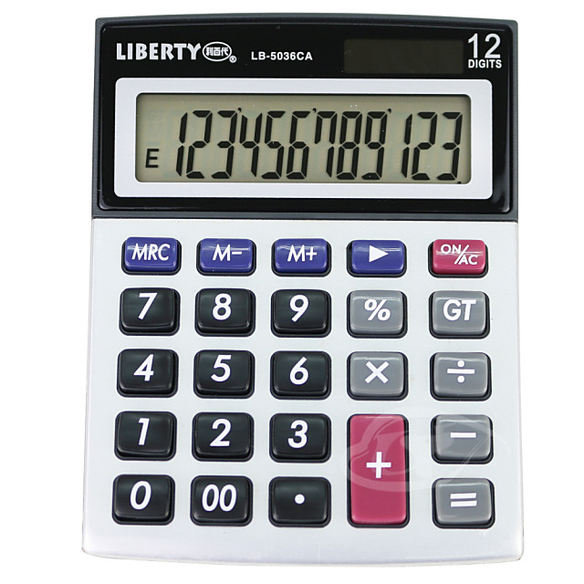 LIBERTY利百代 小巧靈敏-桌上型12位元計算機 LB-5036