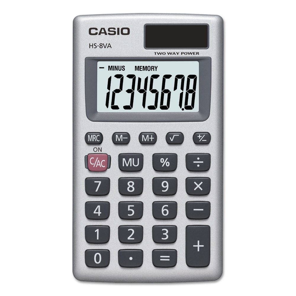 Casio卡西歐 (HS-8VA) 8位數口袋攜帶型計算機