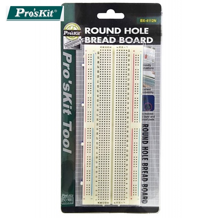 寶工ProsKit萬用電路板840圓孔麵包板實驗板BX-4112N