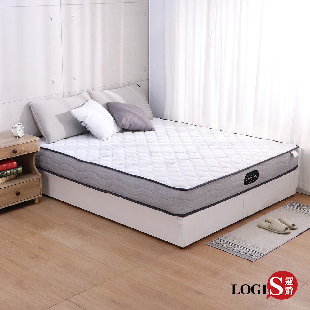 LOGIS 微硬式獨立筒彈簧床 壓縮床 捲包床 雙人床墊 雙人5尺床墊 歐洲環保認證【2EP23-5M】