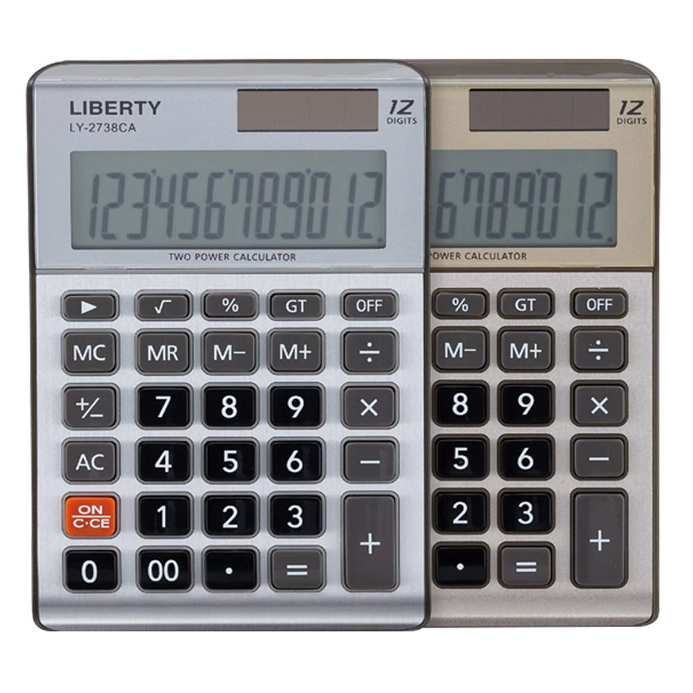 【LIBERTY利百代】復古簡約-12位數桌上型計算機 LY-2738CA