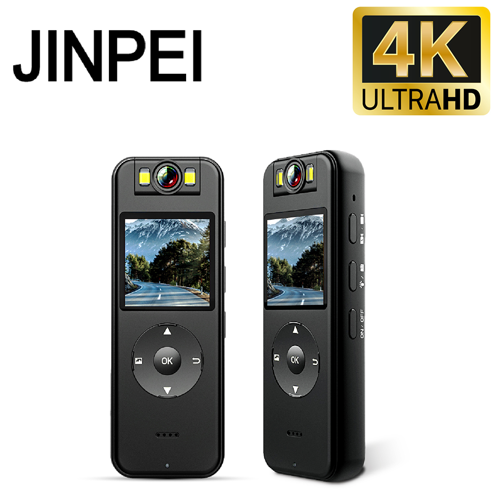 【Jinpei錦沛】真4K解析度、APP即時觀看、180度旋轉鏡頭、自行車錄影、針孔微型攝影機密錄器