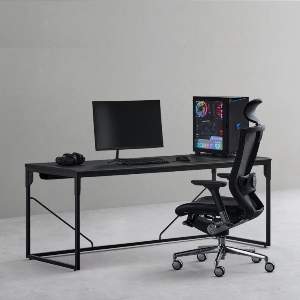 DESKER 多用途可調式電競桌 160x70cm (無LED炫光燈條)