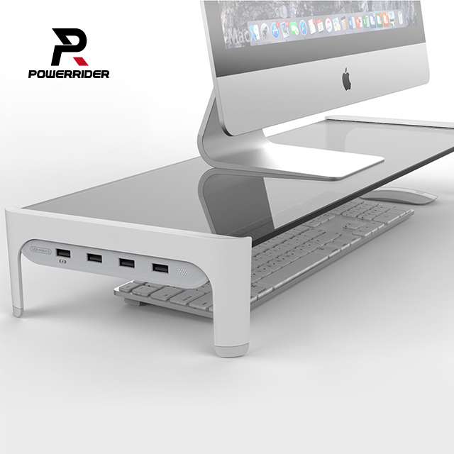 PowerRider N1 多功能HUB螢幕增高支架 白色
