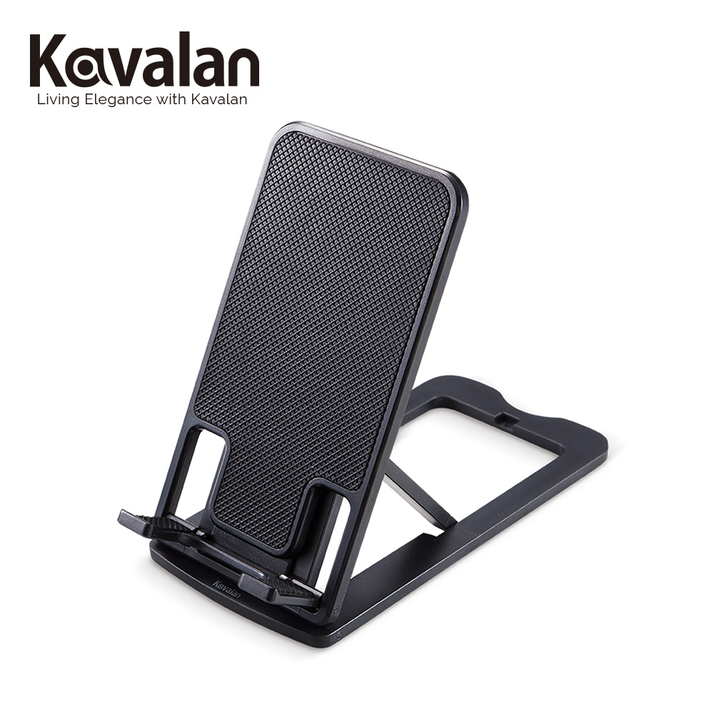 KAVALAN D019BK隨身折疊手機平板支架-黑色