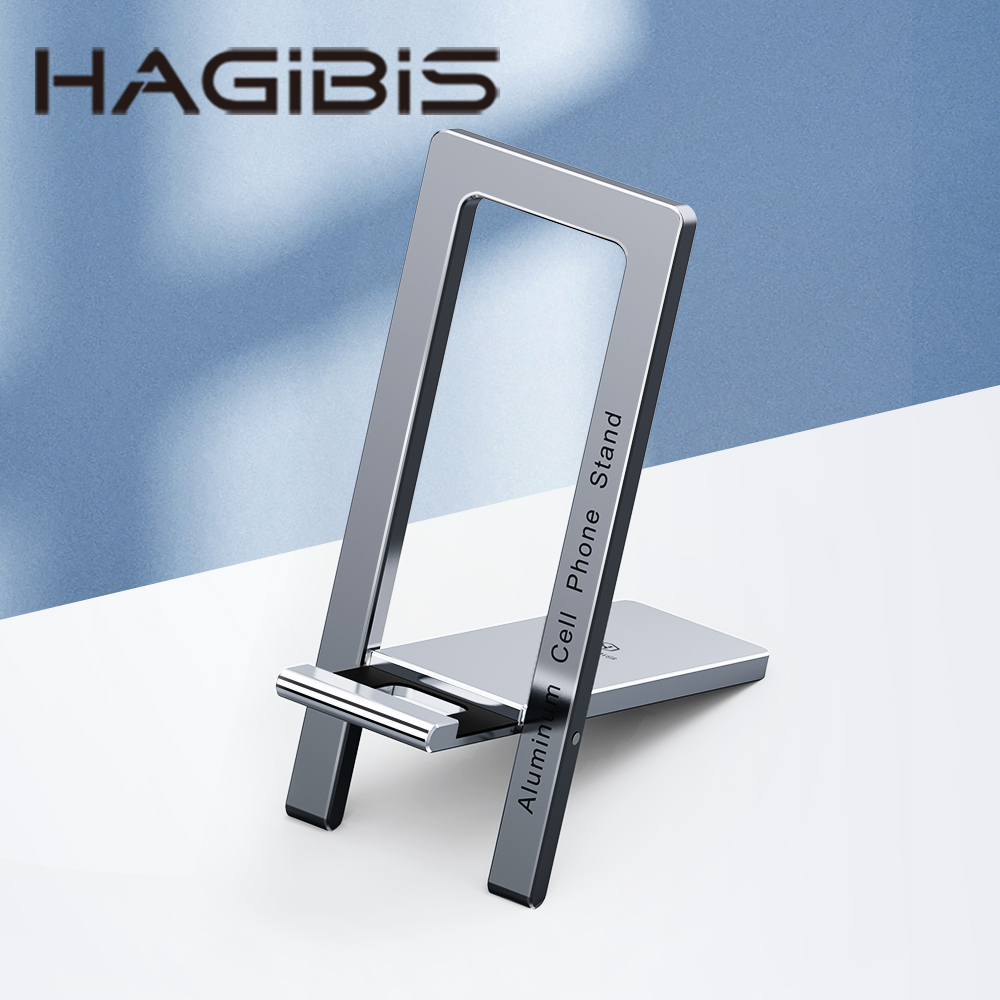 HAGiBiS鋁合金折疊式桌面支架(銀灰色)