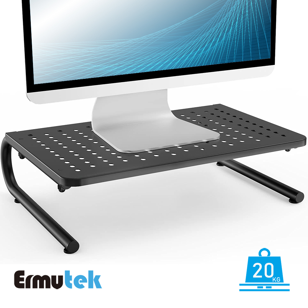 Ermutek 金屬散熱孔設計桌上型螢幕增高架
