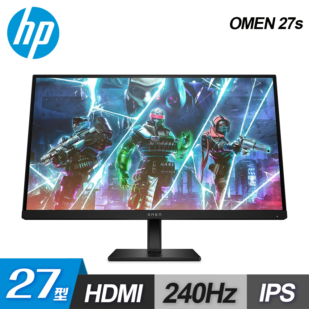 【HP 惠普】27型 OMEN 27s IPS FHD 240Hz 電競螢幕