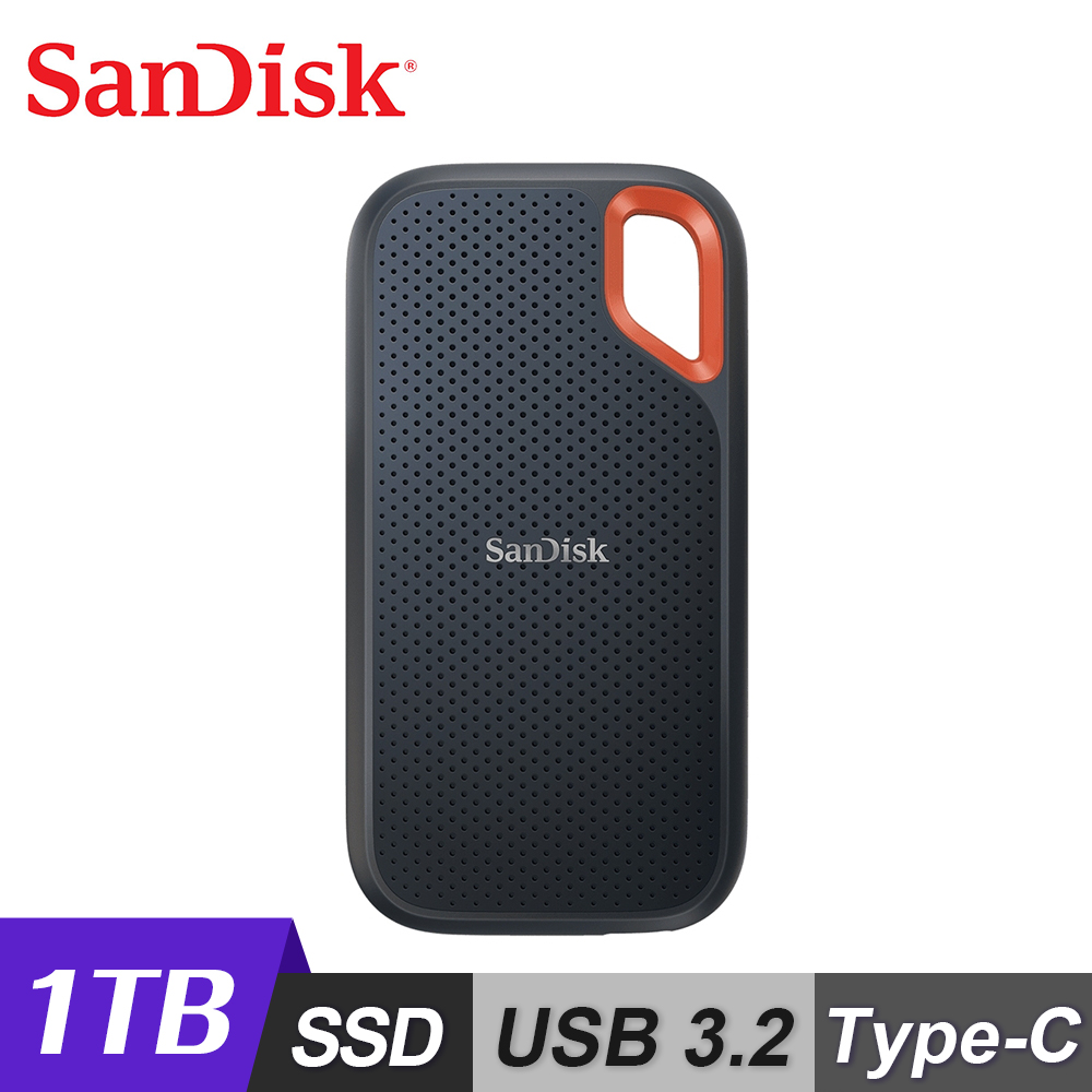 SanDisk 晟碟 E61 Extreme Portable SSD 1TB 行動固態硬碟