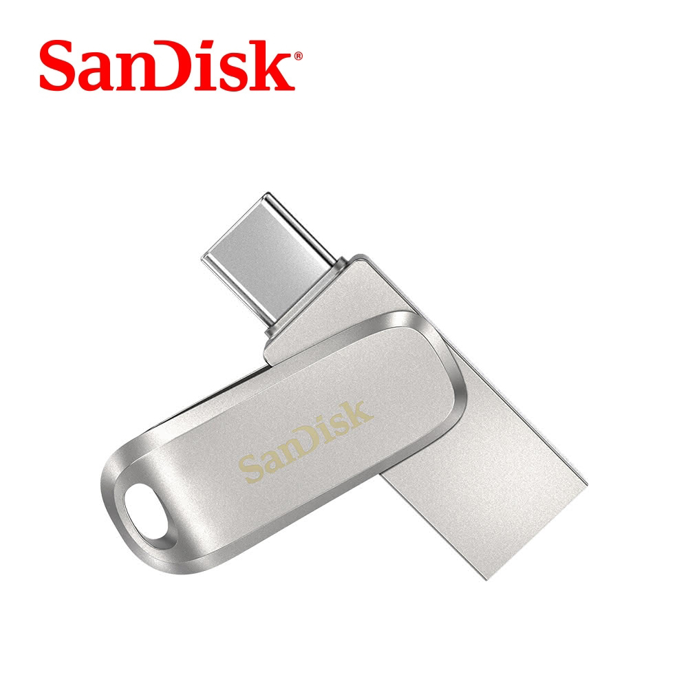 【SanDisk】Ultra Luxe Type-C 64GB 雙用隨身碟