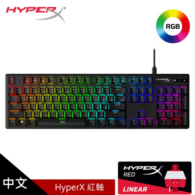 【HyperX】Alloy Origins 機械式電競鍵盤 [HyperX 紅軸/中文