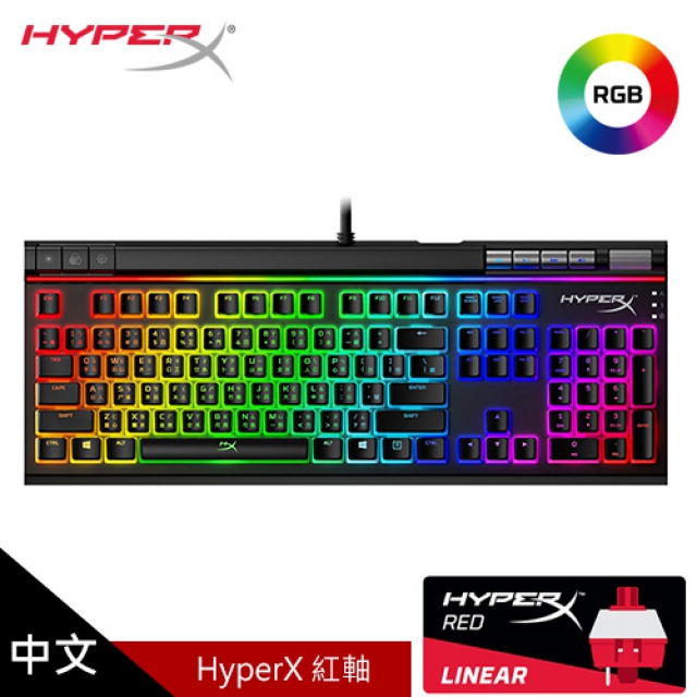 【HyperX】Alloy Elite 2 RGB 機械式電競鍵盤 [紅軸/中文