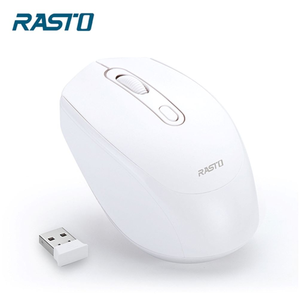 【RASTO】RM10 超靜音無線滑鼠-白