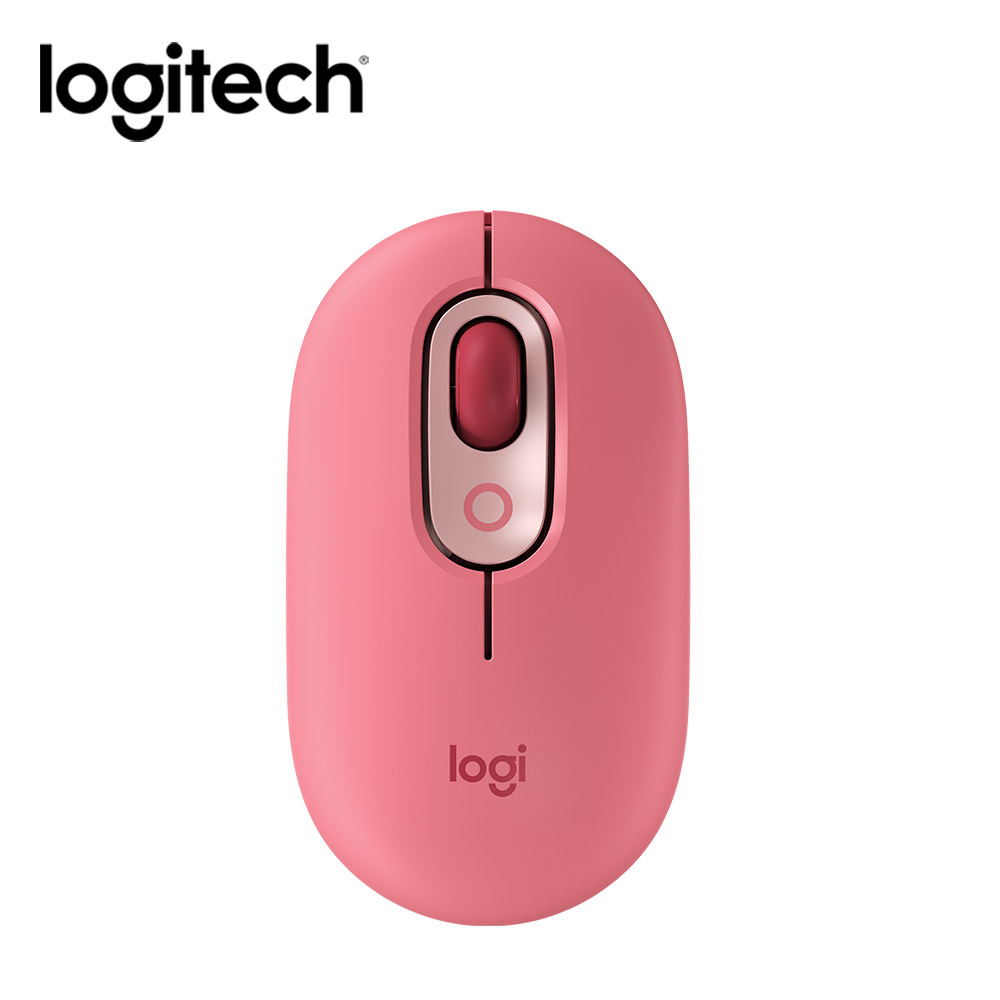 【logitech 羅技】POP Mouse 無線藍芽滑鼠/ 魅力桃