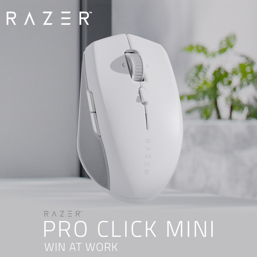 【Razer 雷蛇】Pro Click Mini 無線滑鼠 白色