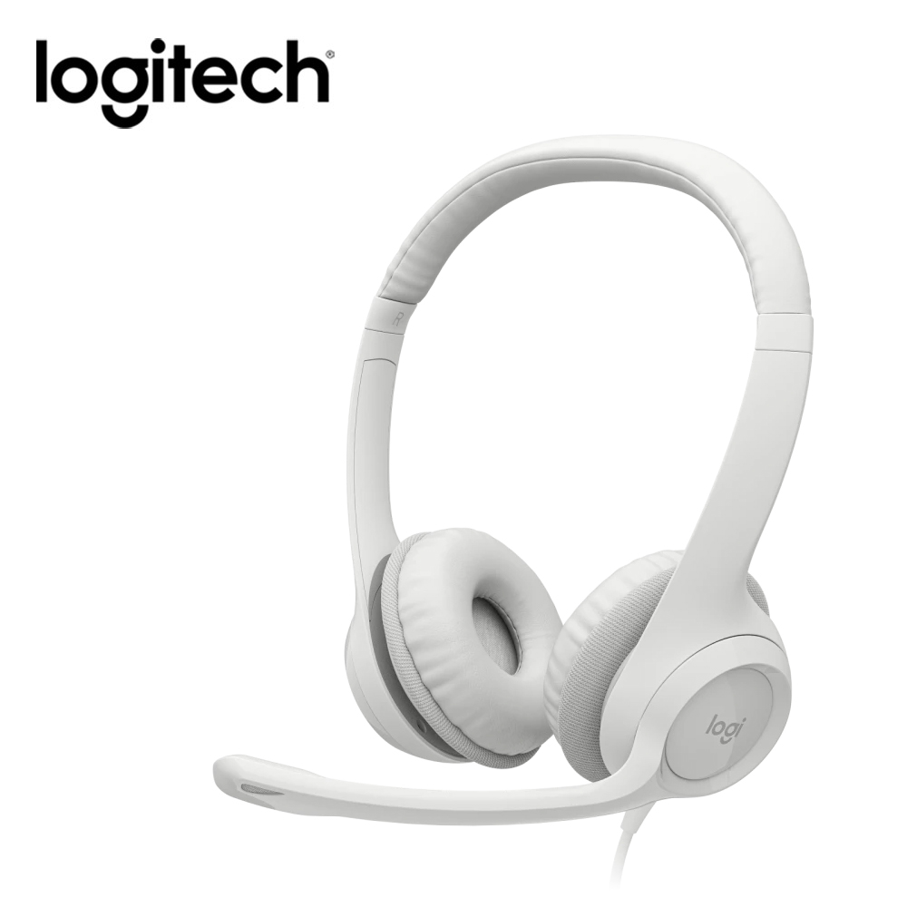 Logitech 羅技 H390 USB耳機麥克風 珍珠白