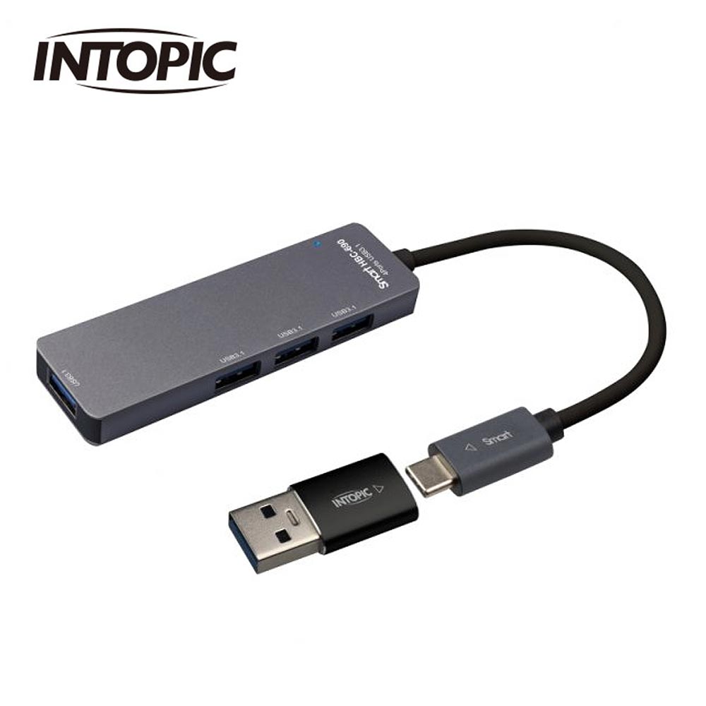 【INTOPIC 廣鼎】HBC-690 USB3.1 Type-C高速集線器