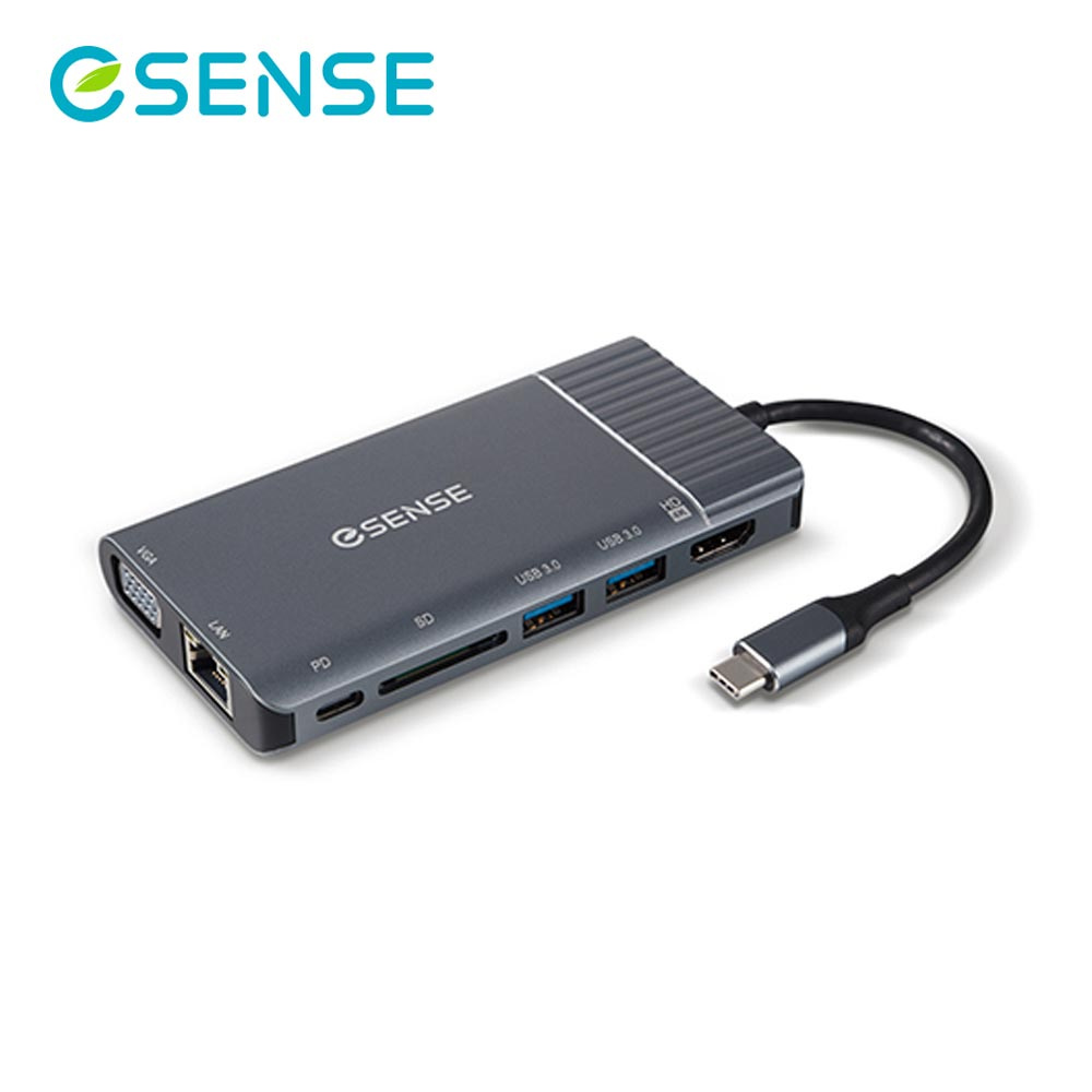 【ESENSE 逸盛】Type-C TO HDMI 7合1 轉接器