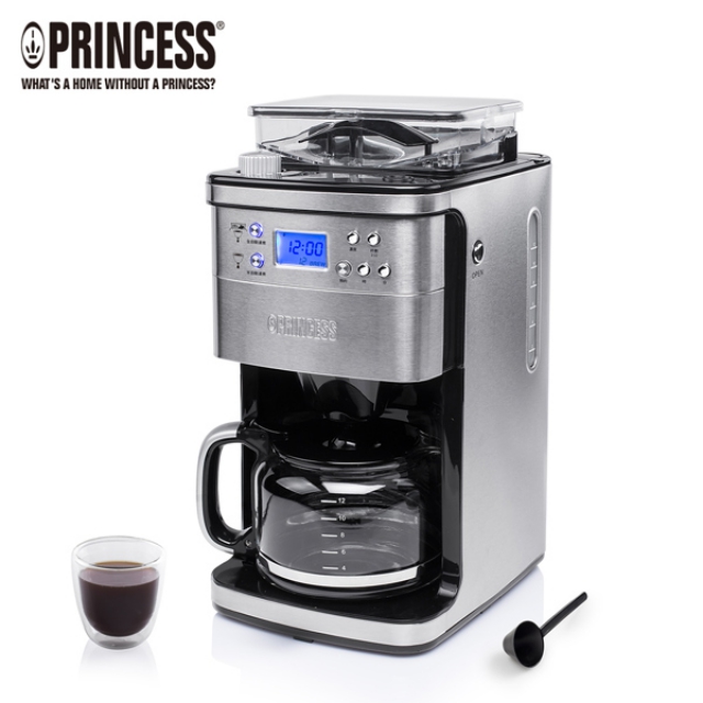 【PRINCESS｜荷蘭公主】全自動研磨美式咖啡機/6-10人份 249406+30010