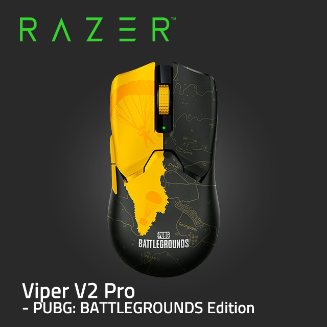 Razer Viper V2 Pro - PUBG: BATTLEGROUNDS Edition 超輕量無線滑鼠(絕地求生聯名版)