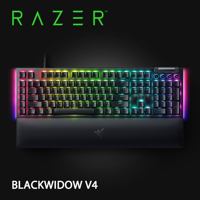 Razer BlackWidow V4 黑寡婦 V4 幻彩版機械式電競鍵盤