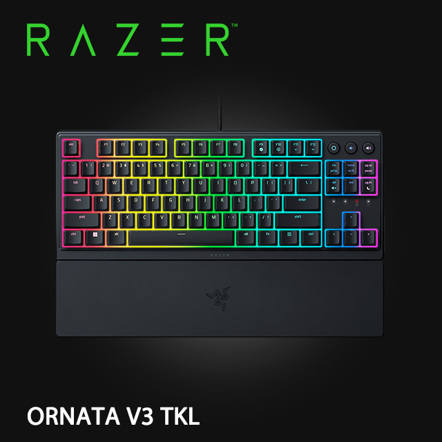 Razer ORNATA V3 TENKEYLESS 雨林狼蛛 V3 TKL 機械式薄膜混合 電競鍵盤