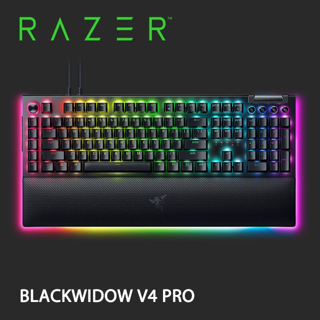 Razer BlackWidow V4 PRO 黑寡婦 V4 PRO 幻彩版機械式電競鍵盤