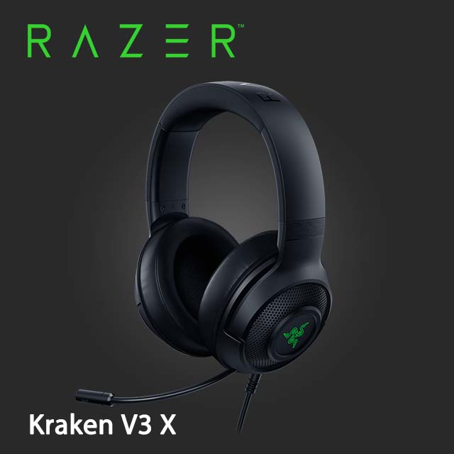 Razer Kraken V3 X 北海巨妖 V3 X 有線耳機(黑) RZ04-03750300-R3M1