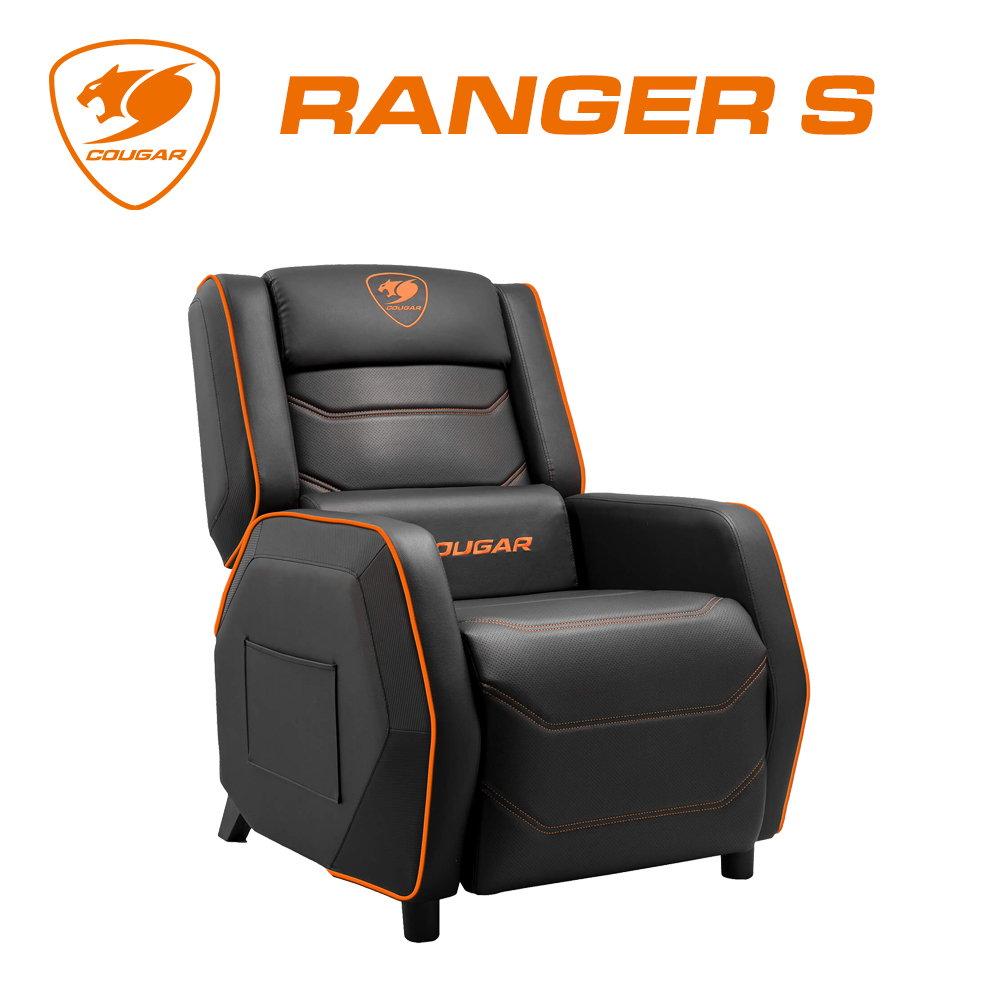 【COUGAR 美洲獅】RANGER S 專業級電競沙發 黑橘色