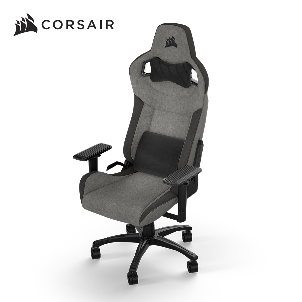 CORSAIR T3-RUSH V2電競椅-灰+黑(含安裝)