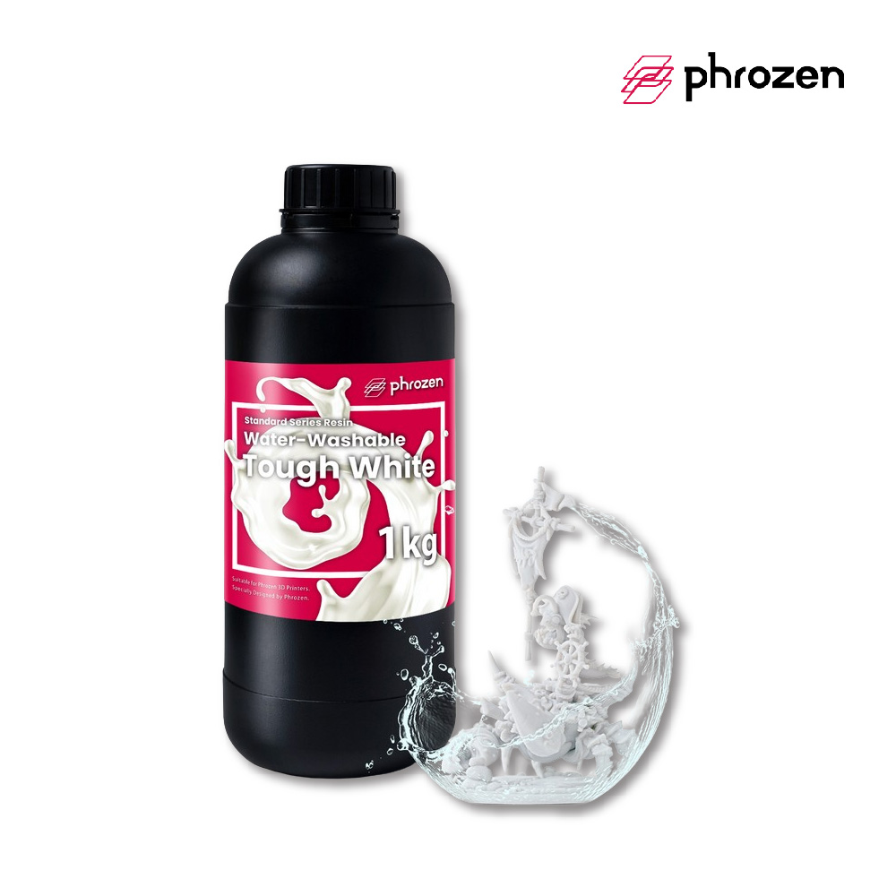 【PHROZEN普羅森】Water-Washable 可水洗韌性樹脂 - 白色(1KG裝)3D列印耗材