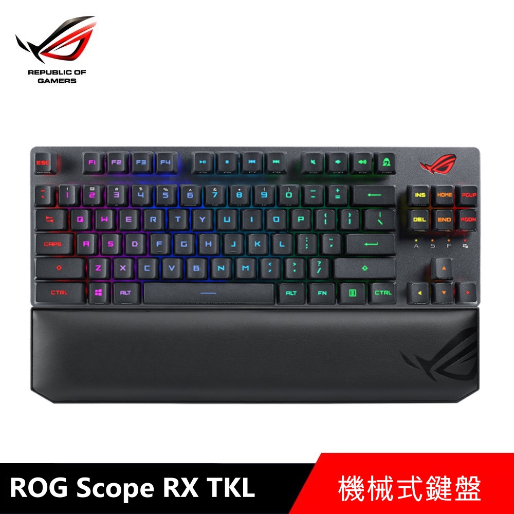 【ASUS 華碩】SCOPE RX Wireless Deluxe TKL 無線電競鍵盤 紅軸