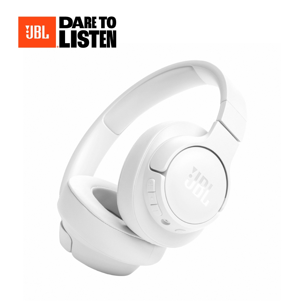 【JBL】Tune 720BT 耳罩式藍芽無線耳機-白