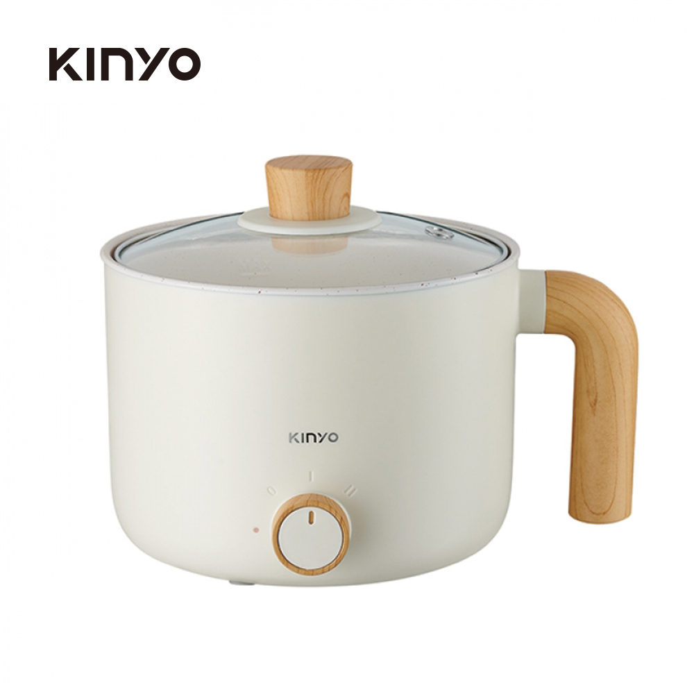 【KINYO】FP-0876W 多功能陶瓷美食鍋 白色