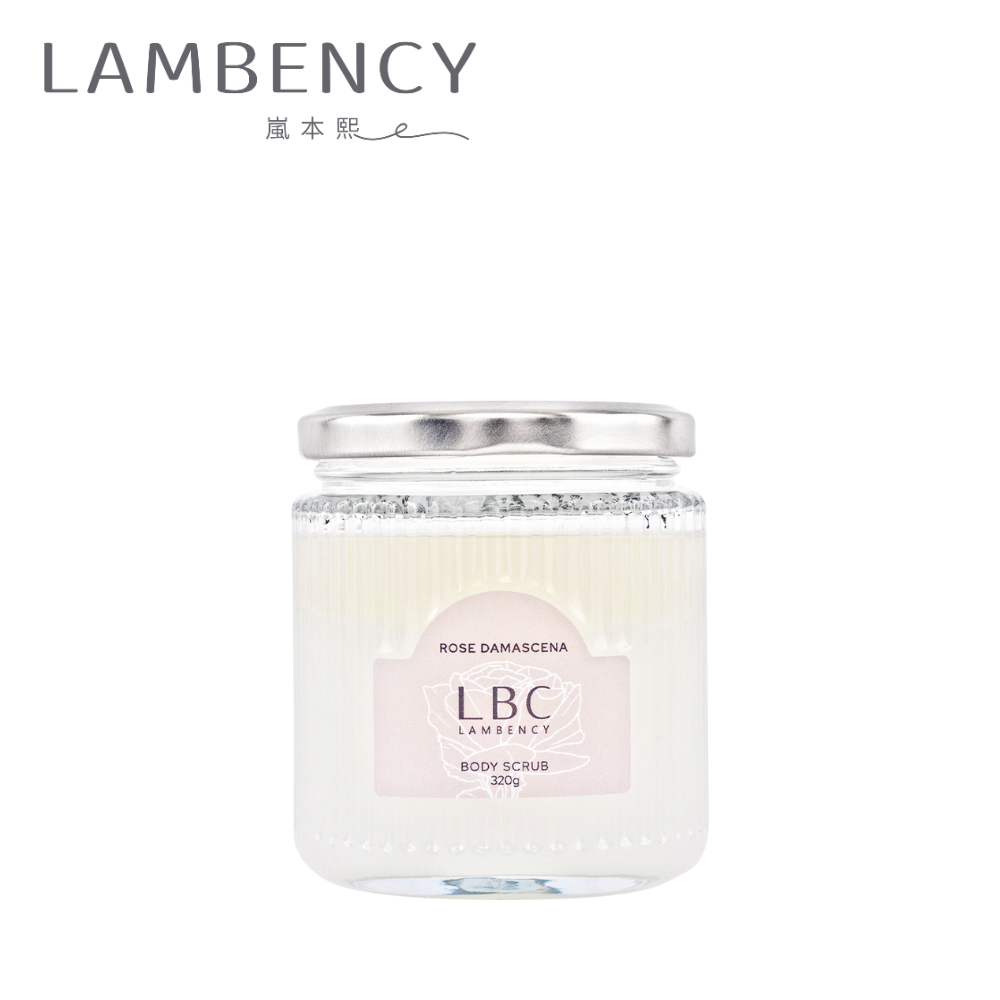 【LBC】Lambency 水漾玫瑰柔嫩身體角質磨砂膏 320g 附挖杓