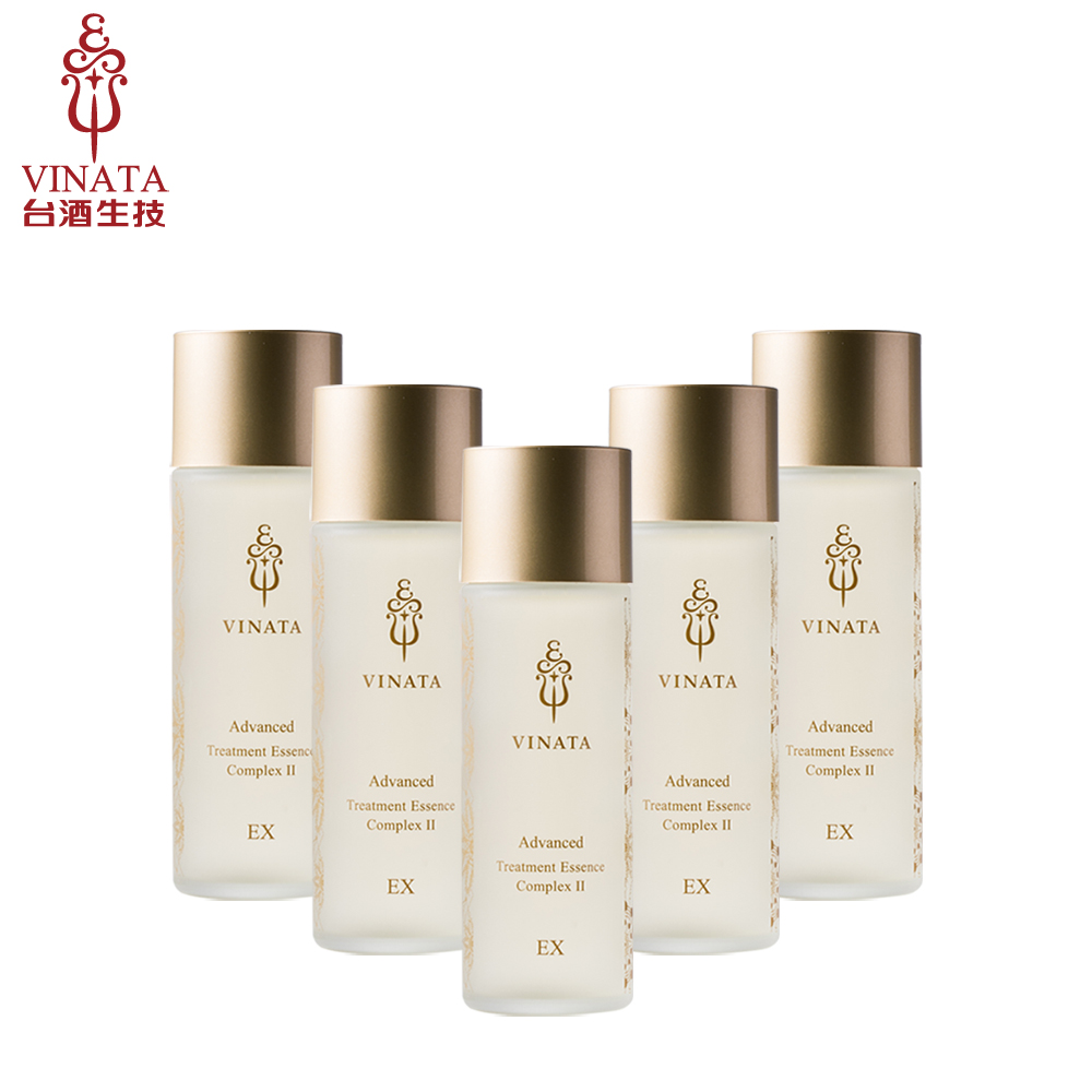 【臺酒生技】EX升級版-酒粕精粹逆齡活膚青春露5入組(120ml*5)