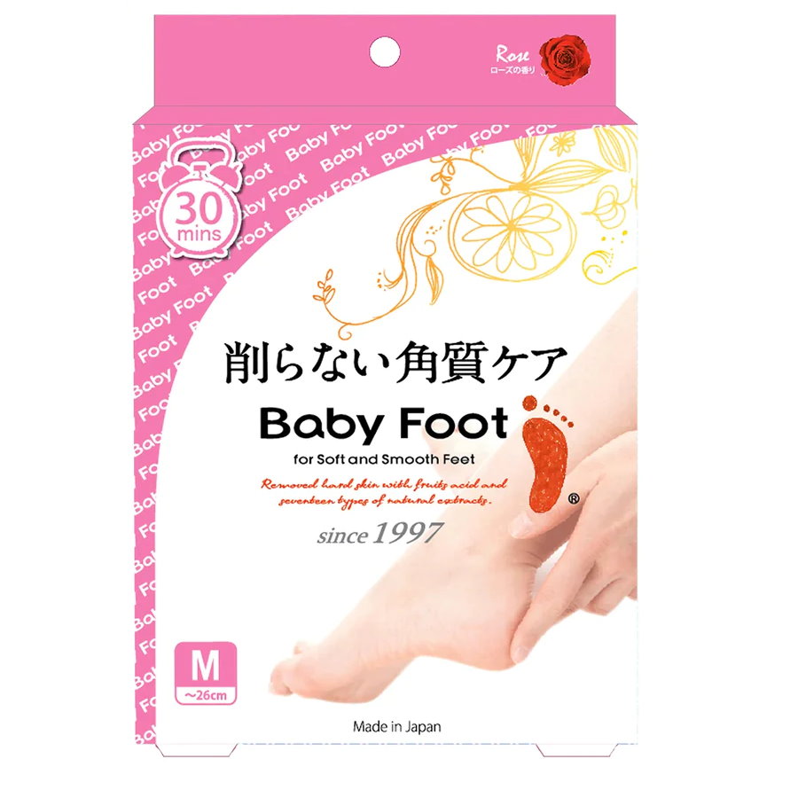 【Baby Foot】寶貝腳3D立體足膜 30分鐘快速版(玫瑰香)