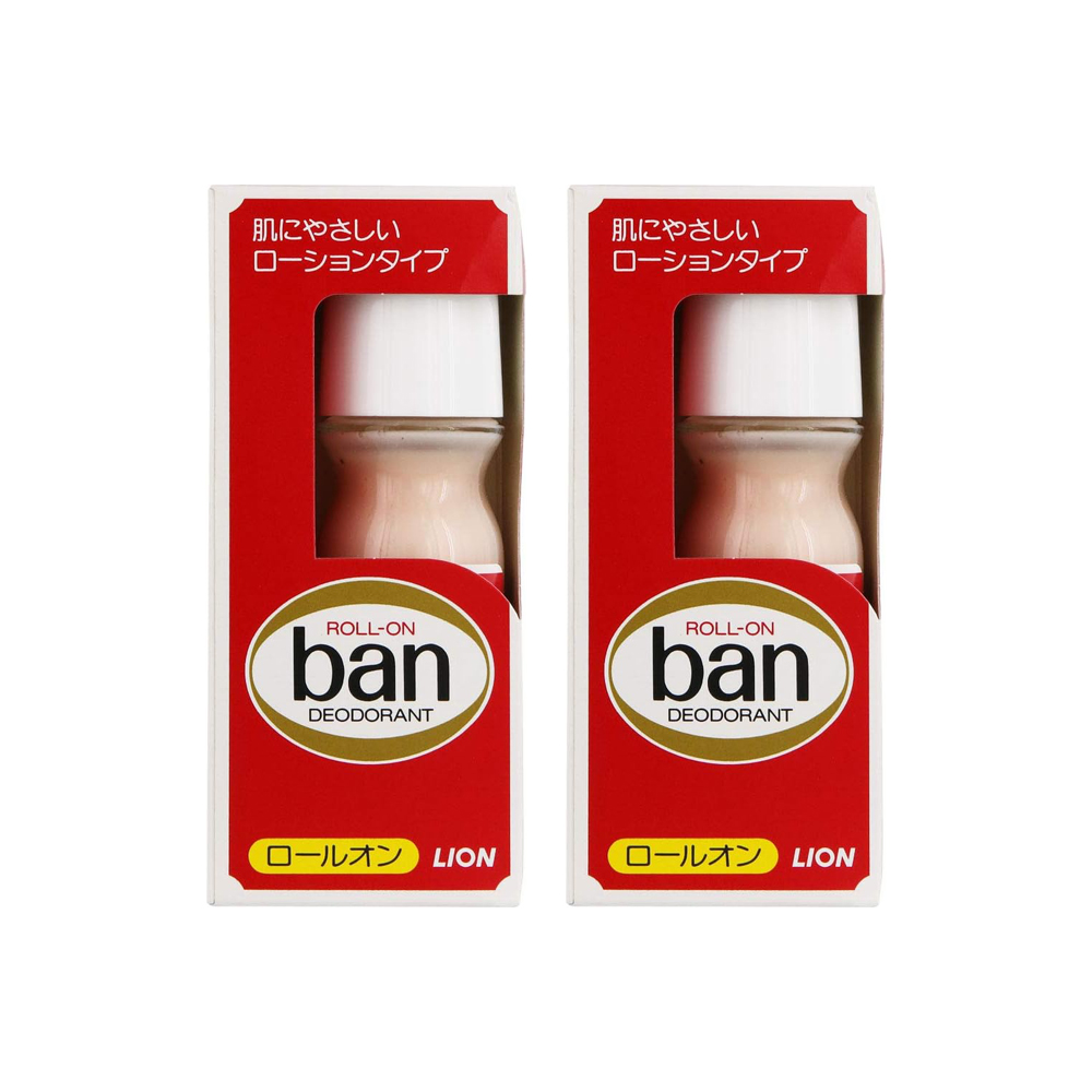 (2盒)日本Lion獅王-滾珠型止汗劑體香瓶30ml小紅盒