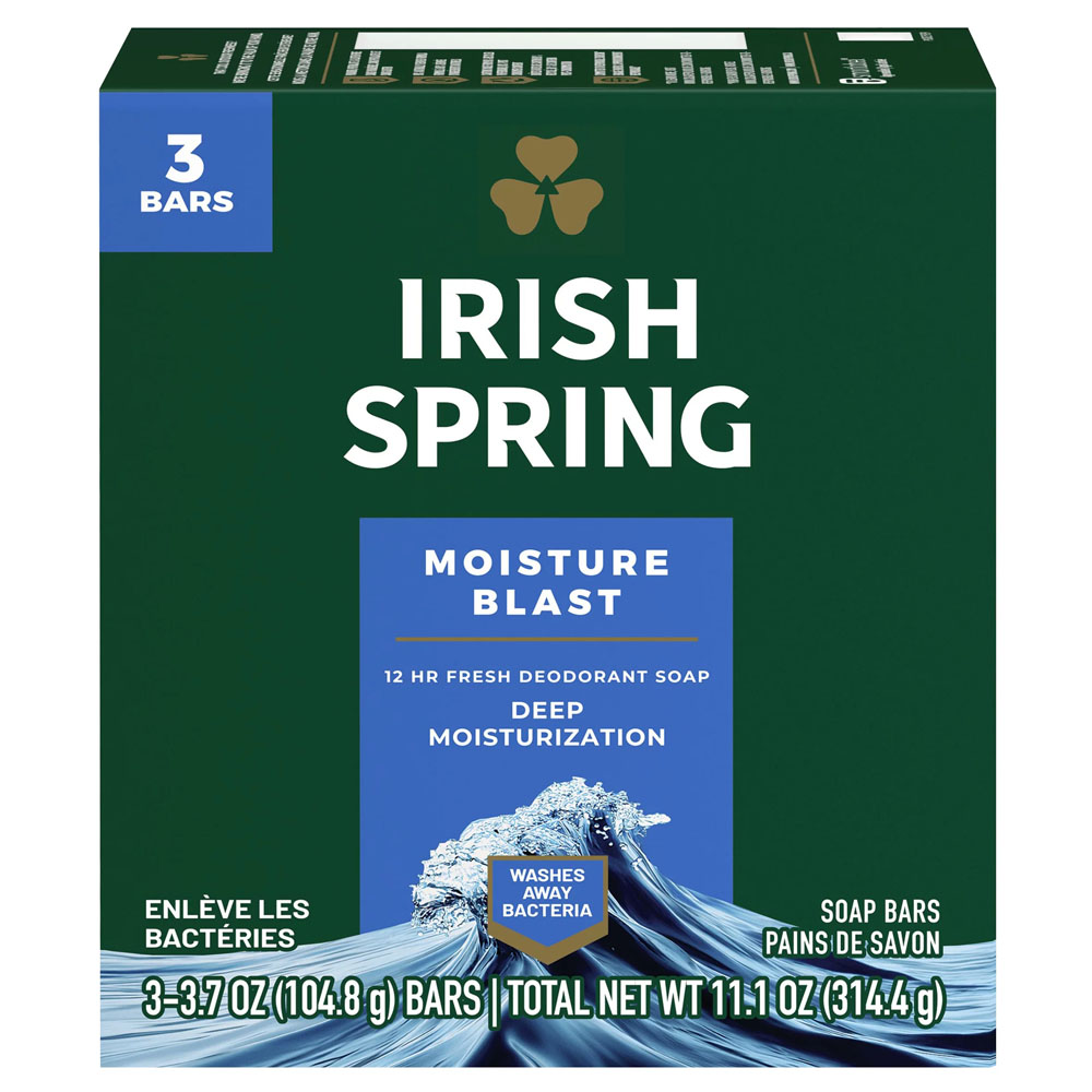 美國Irish Spring體香皂(超保溼)104.8g*3入