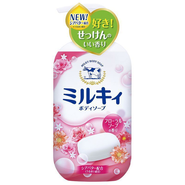 日本COW STYLE牛乳精華沐浴乳(玫瑰花香)550ml