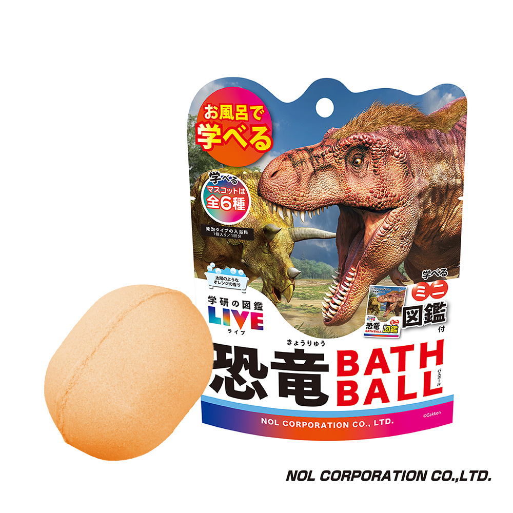 【日本NOL】學研的圖鑑LIVE：恐龍入浴球II(泡澡球)