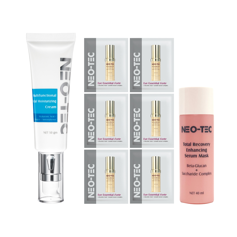 NEO-TEC 玻尿酸海洋膠原保濕乳霜50gm【加贈】葡聚醣40ml+明眸菁萃2mlX6