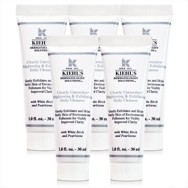 【KIEHLS 契爾氏】鐳射極淨白去角質潔面膠30ml*5入