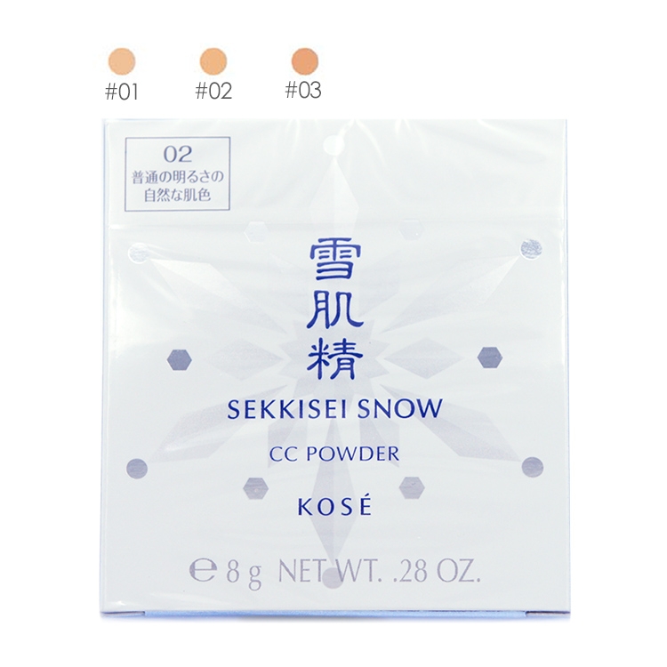【KOSE 高絲】雪肌精CC絲絨雪粉餅8g-粉蕊不含粉盒 (正統公司貨)