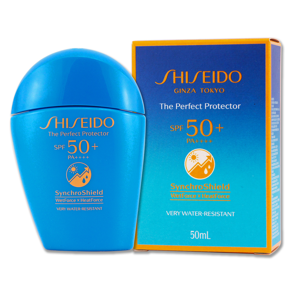 《SHISEIDO 資生堂》新艷陽夏水離子熱防禦UV隔離露SPF50+ PA++++50ml