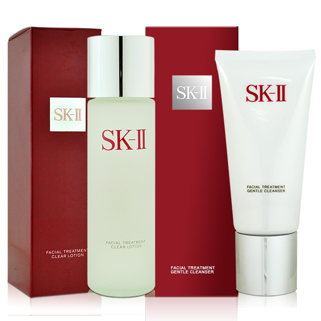 SK-II 亮采化妝水 160ml+全效活膚潔面乳 120g